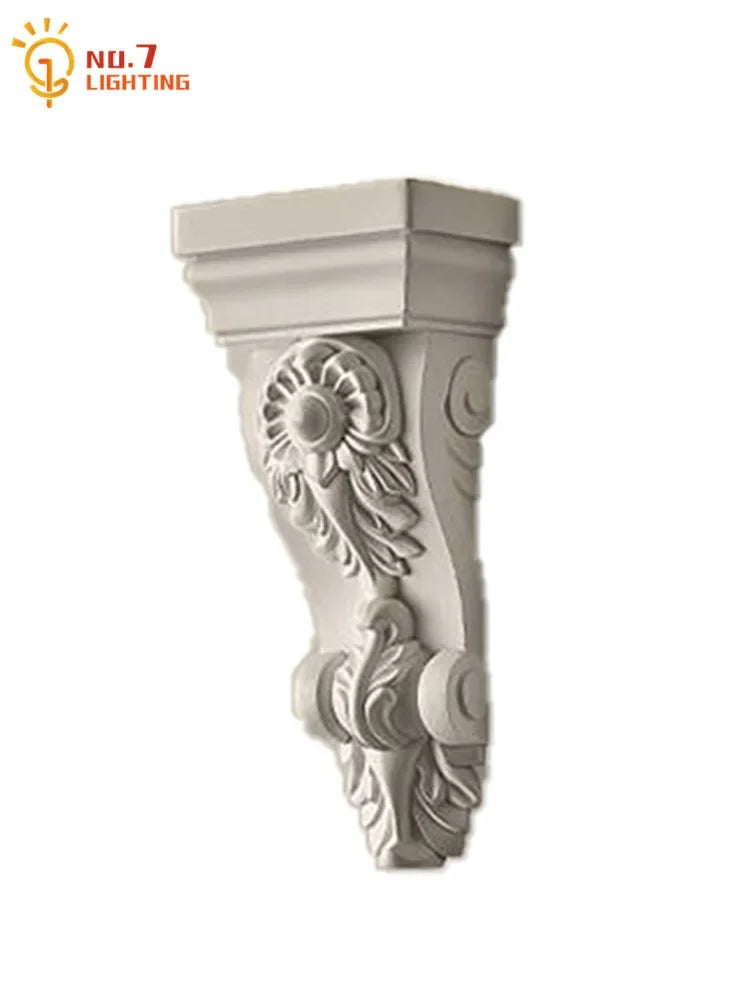Afralia™ Cream Resin Wall Lamp LED E27 for Classical Living Spaces
