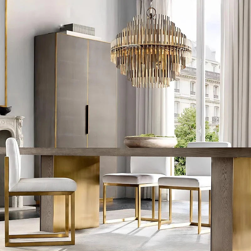 Afralia™ Brass Pendant Light Fixture Italian Designer Hanglamp for Villa Decoration