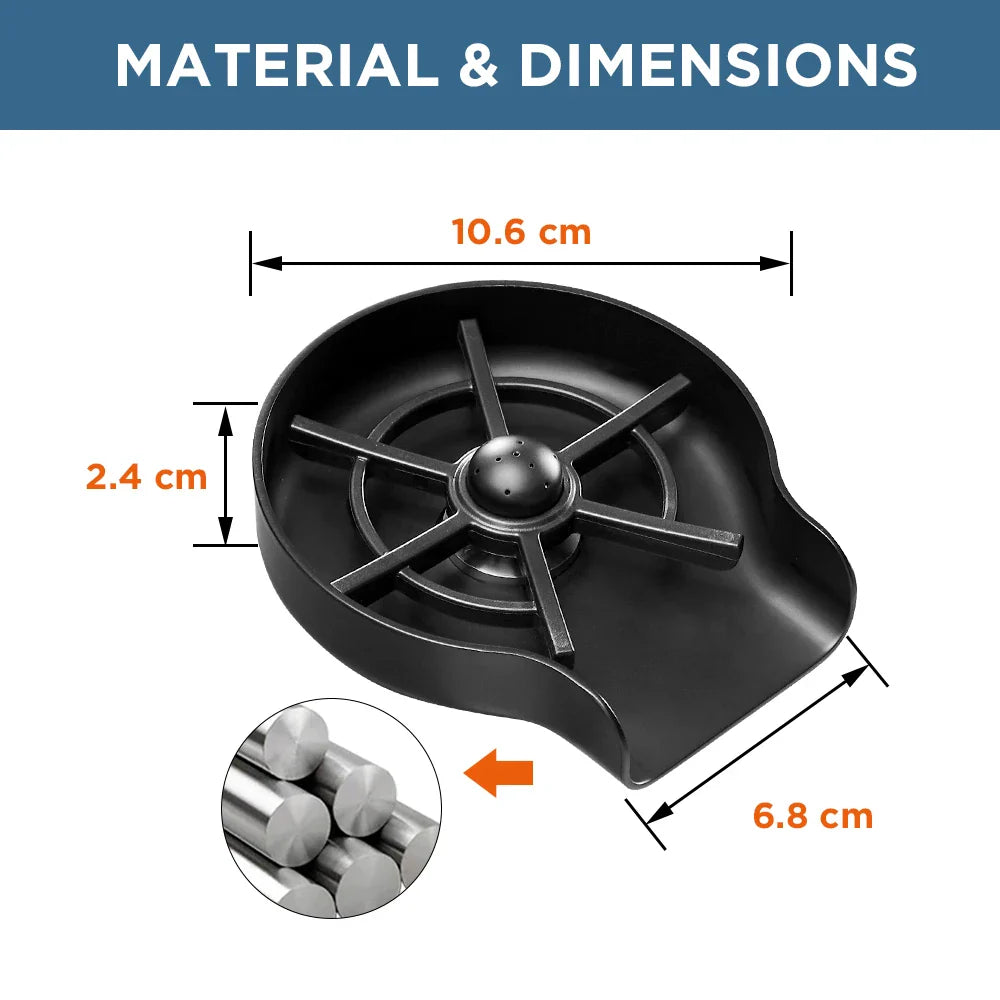 Afralia™ Glass Rinser: Automatic Cup Washer for Home Bar Coffee Pitcher - Kitchen Tool