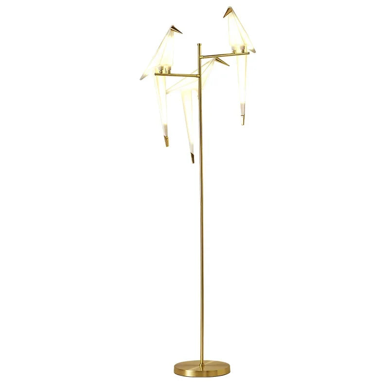 Afralia™ Nordic Bird Floor Lamp: Modern Minimalist Standing LED Light for Living Room Bedroom