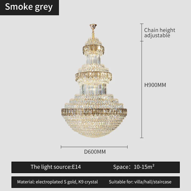 Afralia™ Crystal Chandelier: Luxury Lighting for Villa, Hotel, Office & Exhibitions