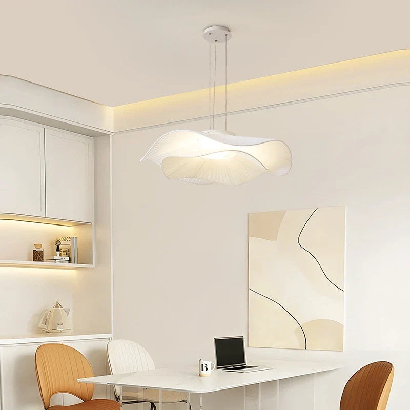 Afralia™ Fabric LED Pendant Chandelier: Modern Nordic Lighting for Dining Room, Bar, Home Decor