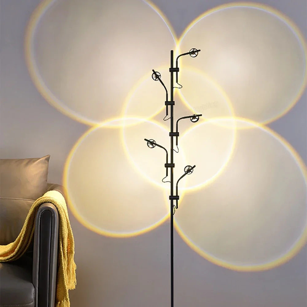 Afralia™ Rainbow LED Floor Lamp 10W Modern Design for Living Room Bedroom Desk