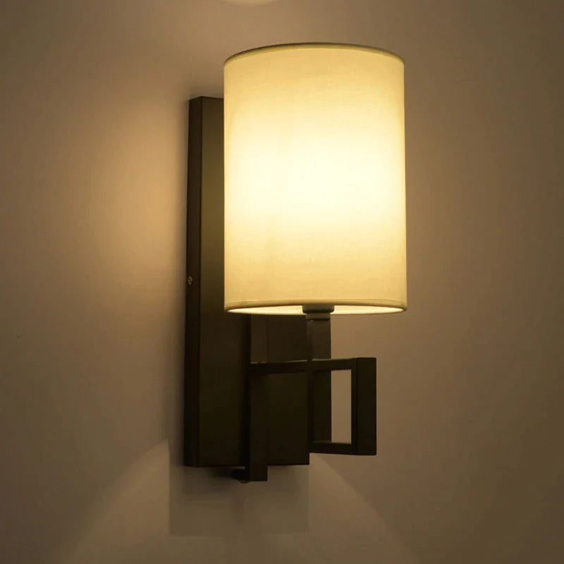 Afralia™ Chinese Style Cloth Wall Lamp for Bedroom, Corridor, Stair, Aisle, Porch, Restaurant