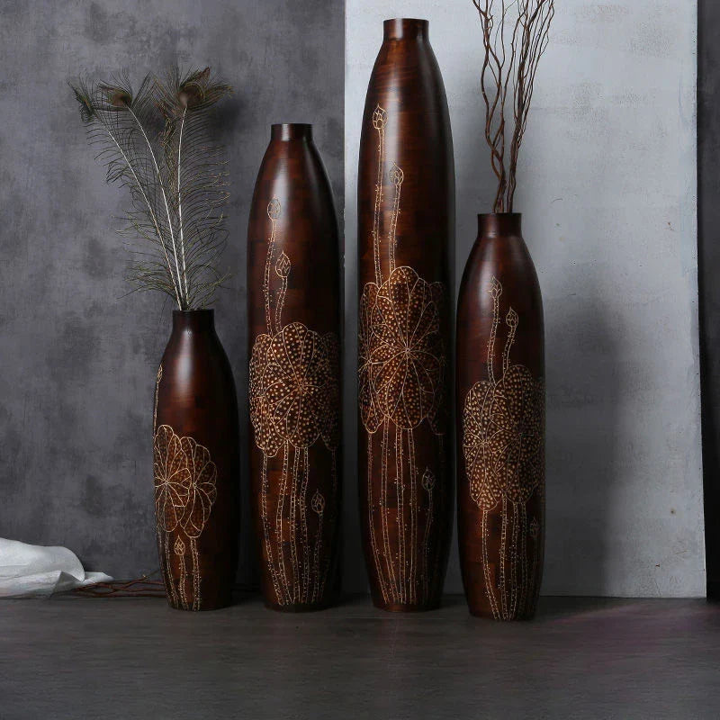 Afralia™ High Stand Vase for Decorative Plants - Elegant Home Decor for Living Room, Office, or Wedding