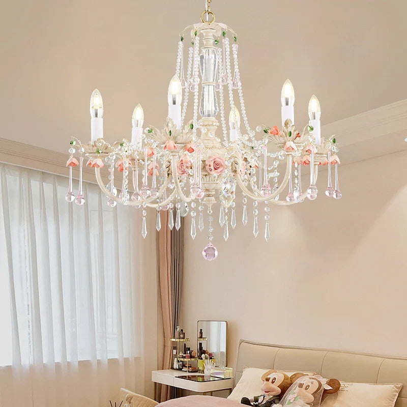 Afralia™ Crystal Chandelier: Elegant French Light Luxury Candle Design for Romantic Living and Dining Rooms