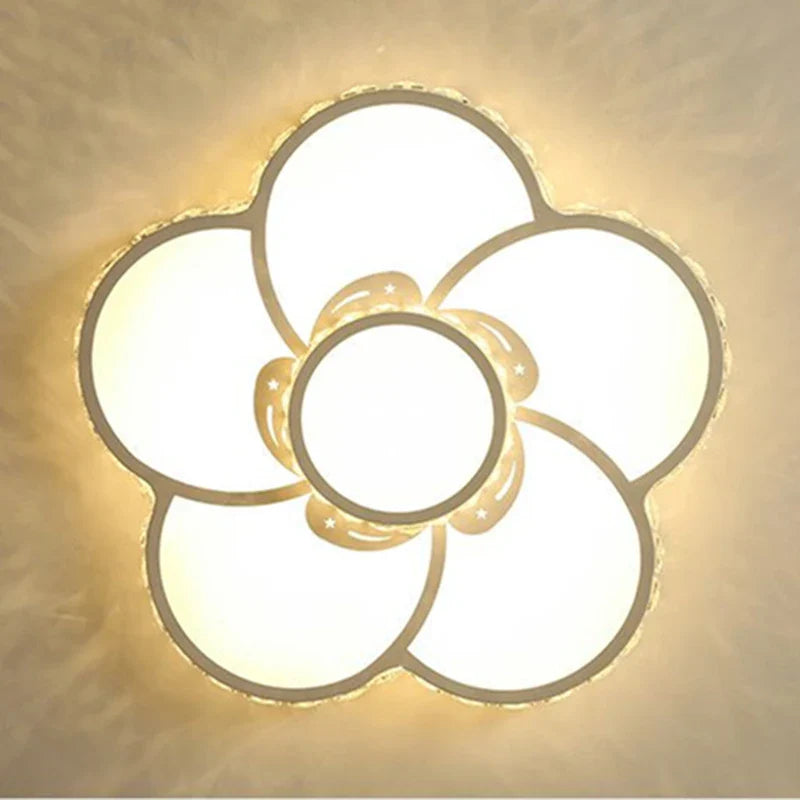 Afralia™ Flower Dream LED Ceiling Lamp for Bedroom, Kitchen, Study, and Coffee Shop