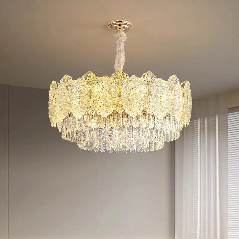 Afralia™ Luxury Crystal Chandelier Lighting for Modern Dining Room Decor