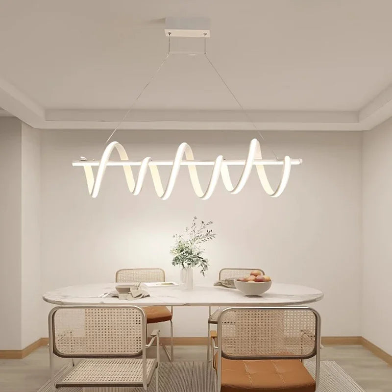 Afralia™ Modern Chandelier Pendant Lamp for Dining Room Indoor Lighting