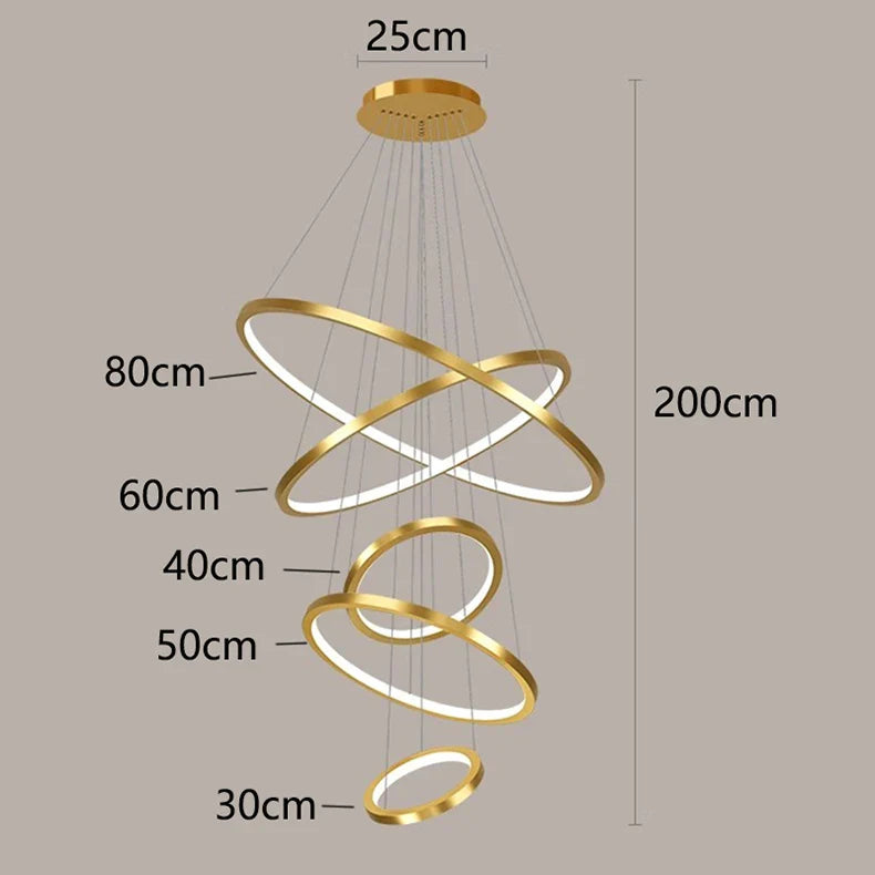 Afralia™ Nordic Stair Chandelier, Pendant & Ceiling Light for Living Room, Bedroom, Dining Room