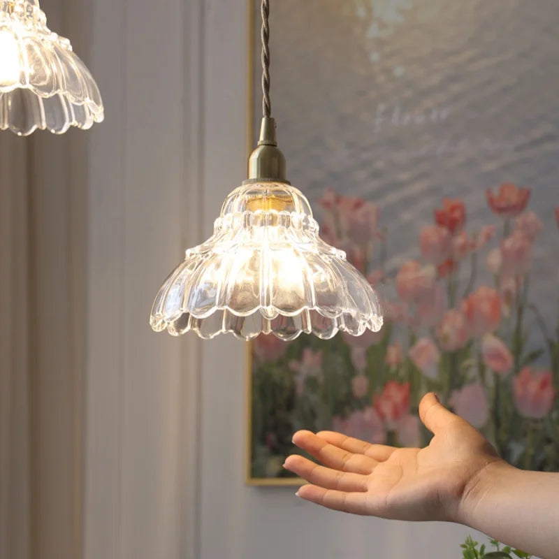 Afralia™ Brass LED Wall Lights Pull Chain Switch Clear Glass Modern Vanity Mirror Light