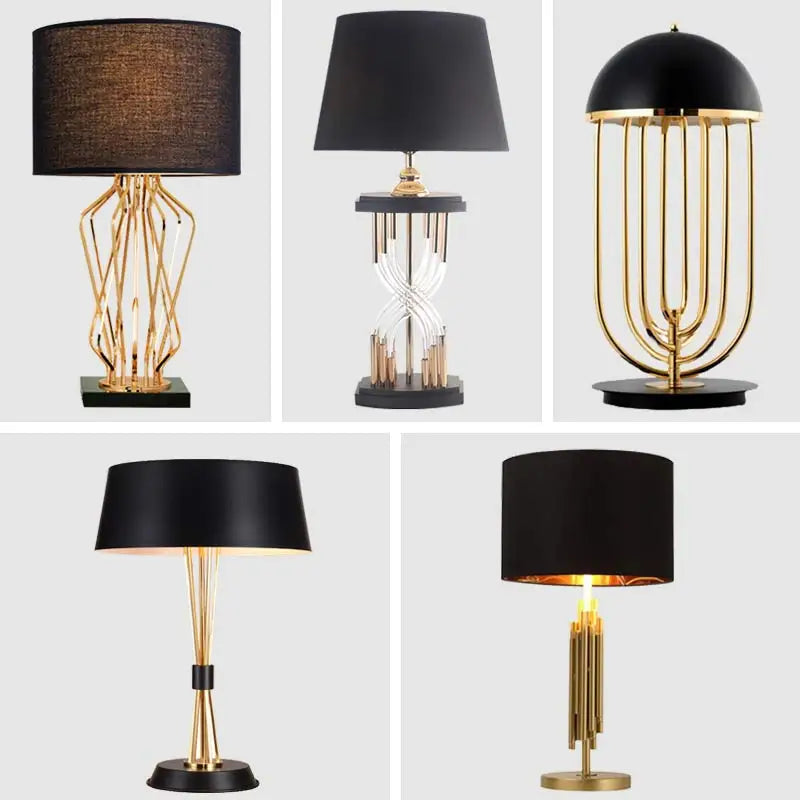 Afralia™ Nordic Fabric Table Lamp - Modern Home Desk Light Fixture