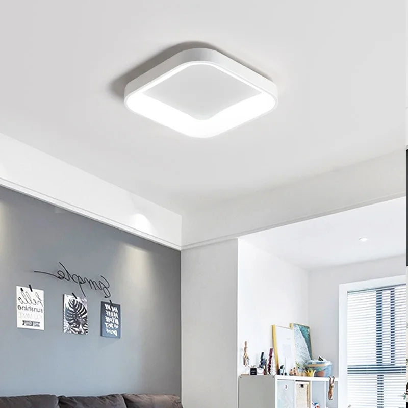 Afralia™ Modern LED Ceiling Lights for Living Room, APP Dimmable Bedroom Lamp, Office Study Decor
