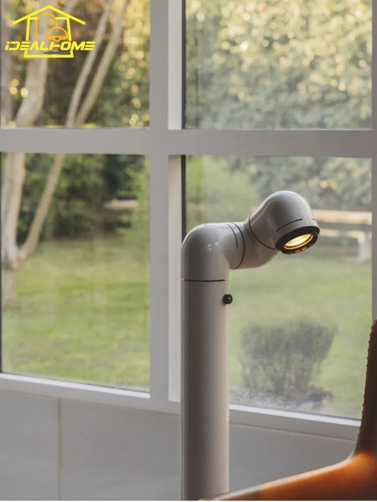 Afralia™ Red/White Tatu Floor Lamp: Modern Space Age Design for Living Room Sofas