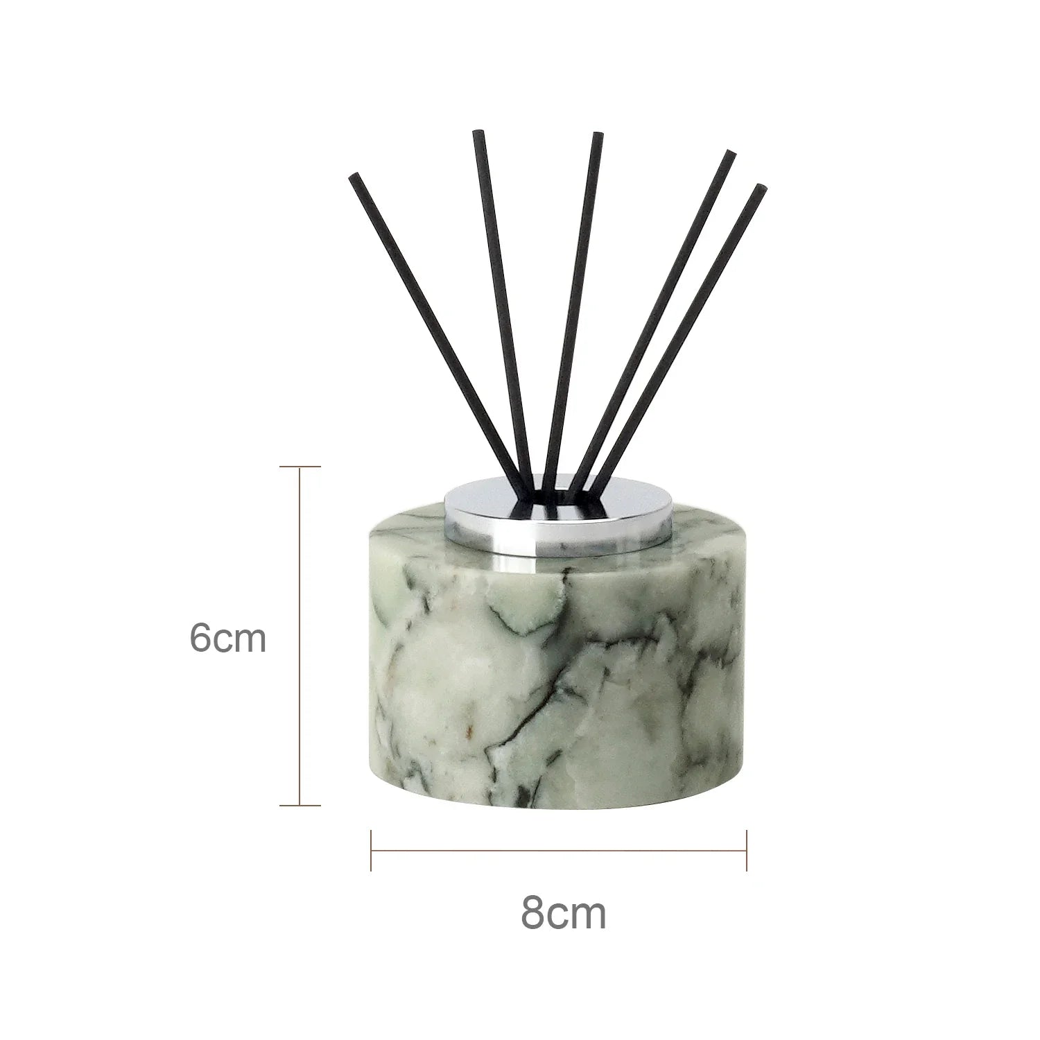 Afralia™ Emerald Marble Bathroom Set Luxury Accessories Vanity Tray & Reed Diffuser