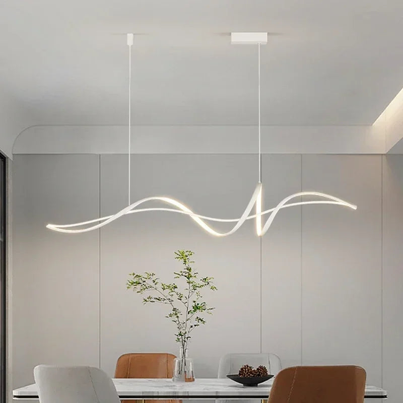 Afralia™ Nordic Minimalist LED Pendant Lights for Home Living Dining Room Bar Salon