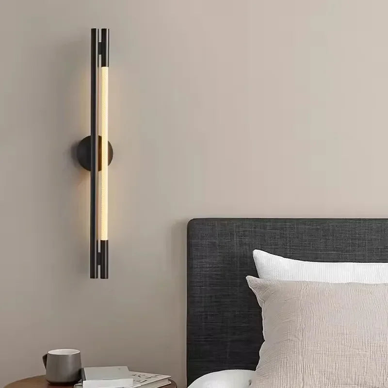 Afralia™ Minimalist Silicone Line LED Wall Sconce for Living Room Bedroom Dining Decor