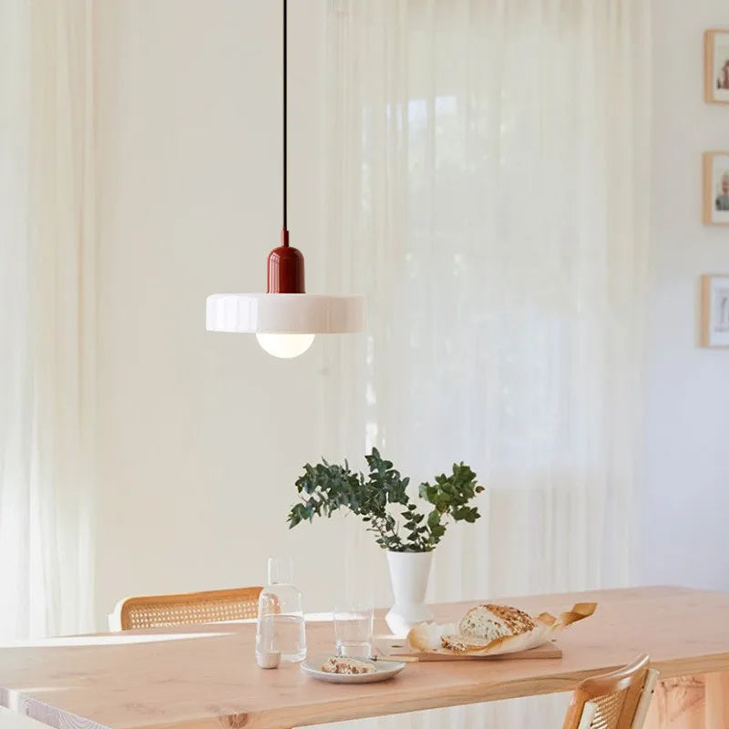 Afralia™ Retro Glass Pendant Lamp LED for Dining Room Bedroom Living Room