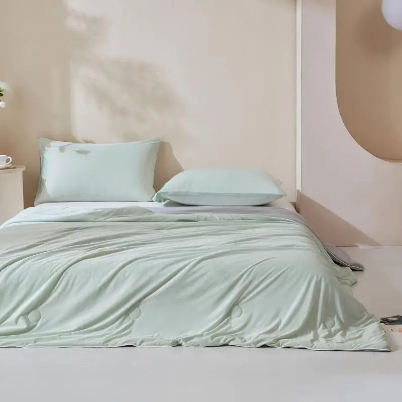 Afralia™ Ice Cream Silk Quilt for Cool Summer Comfort, Single/Double Air Conditioning Blanket