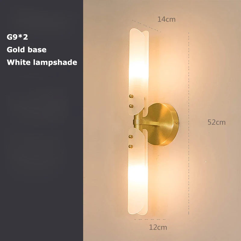 Afralia™ Copper Gold Black LED Wall Sconce Light for Corridor Bedroom Living Room