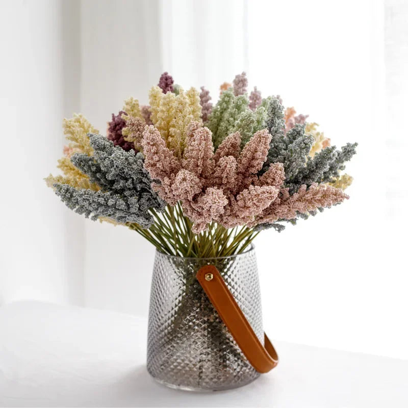 Afralia™ Lavender Artificial Flower Bundle for Wall Decor and DIY Vases Bouquet