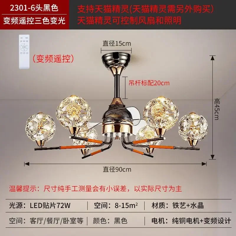 Afralia™ Crystal Luxury Chandelier Pendant Light for Dining & Living Room