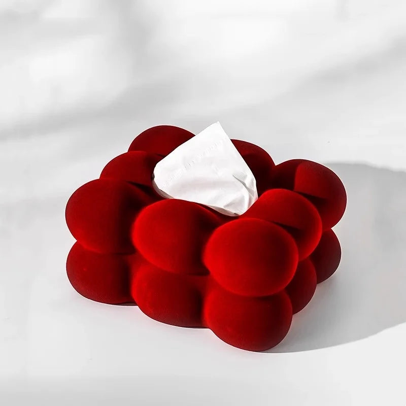 Afralia™ Spherical Bubbles Tissue Box & Paper Towel Holder for Tabletop Organization