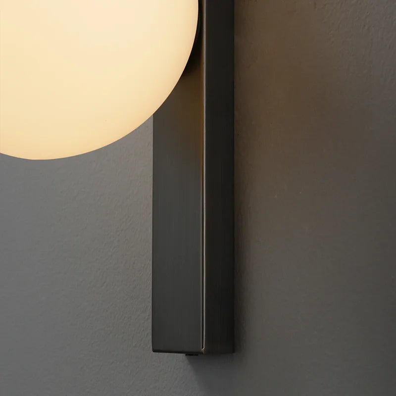 Afralia™ Black Copper Estiluz Circ LED Wall Sconce - Modern Luxury Lighting for Bedroom, Living Room