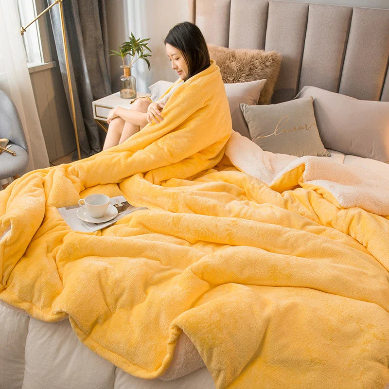 Afralia™ Cozy Dual Use Flannel Duvet Cover - Autumn Winter Warmth Blanket Quilt