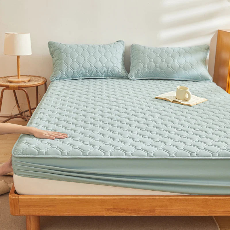 Afralia™ Waterproof Fitted Sheet for Twin Full Queen King Size Mattress