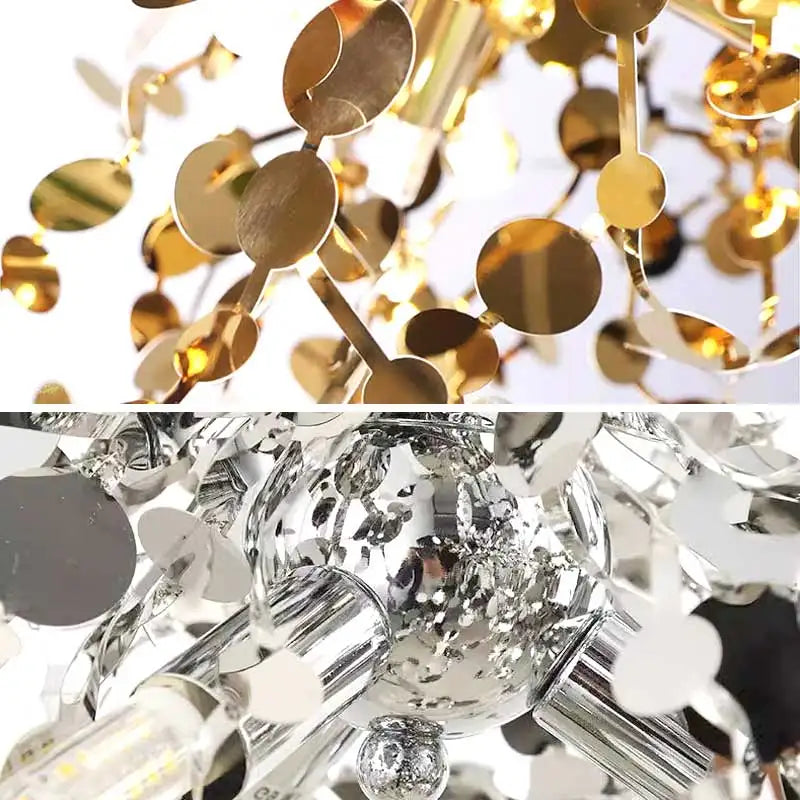 Afralia™ Gold LED Ceiling Pendant Light Fixture for Home Decoration and Modern Living