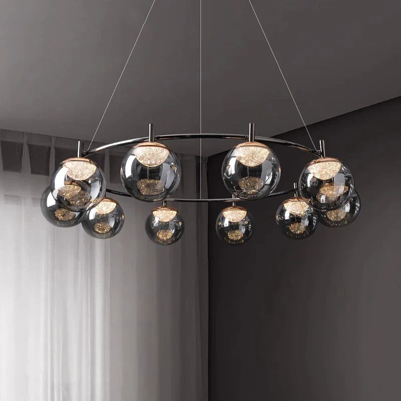 Afralia™ Modern LED Pendant Light Chandeliers for Living Room and Dining Room