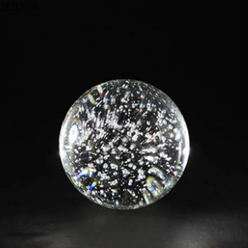 Geometric Crystal Bubble Ball Decor by Afralia™
