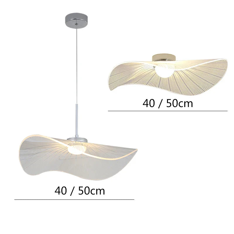 Afralia™ Lotus Leaf LED Chandelier: Modern Nordic Dimming Pendant Light for Living Room and Bedroom