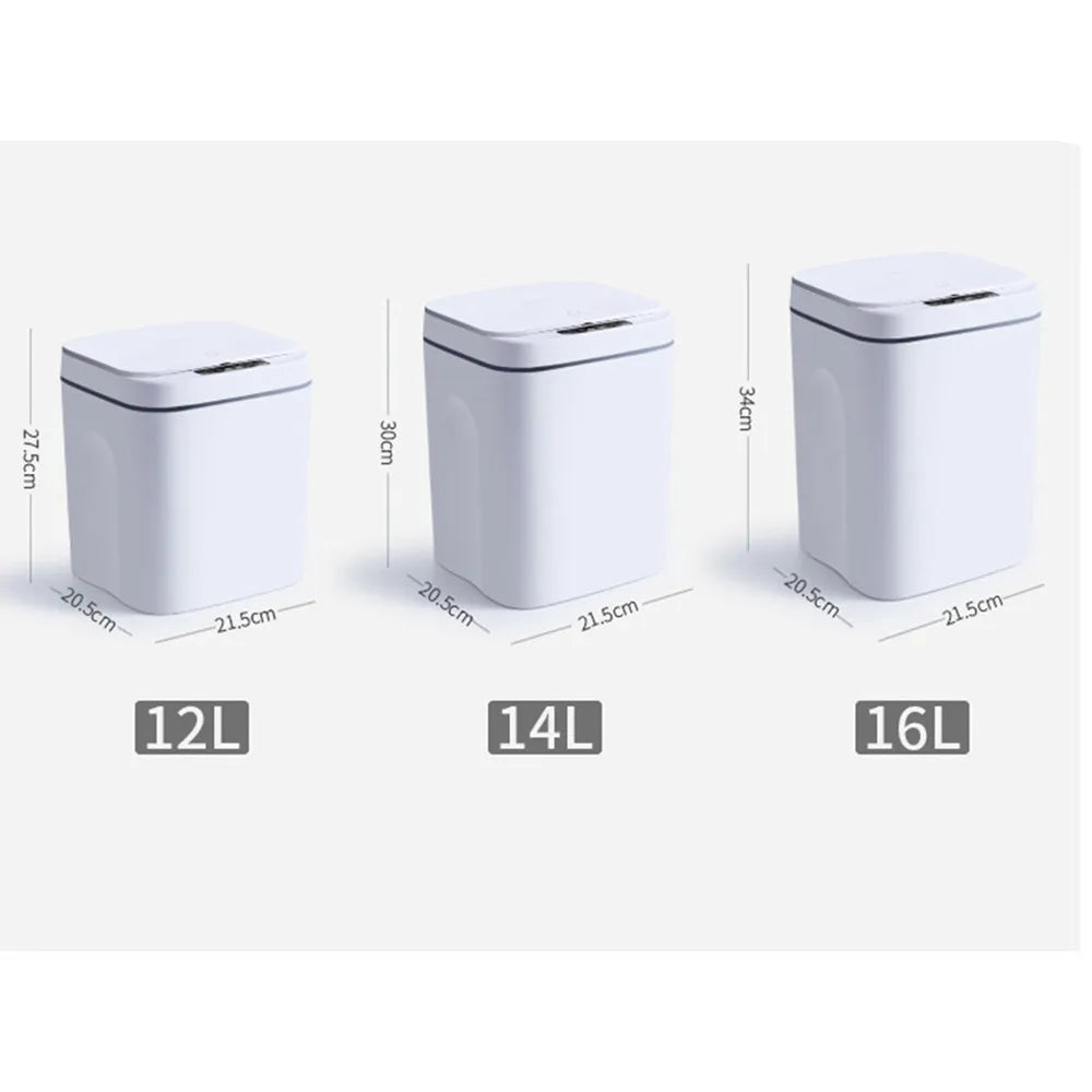 Afralia™ Smart Sensor Trash Can: Multi-function Electric Waste Bin for Kitchen, Bathroom, Bedroom