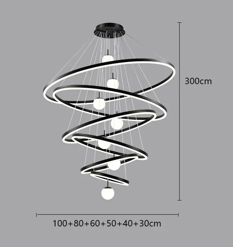 Afralia™ Modern LED Branch Chandelier for Living Room, Staircase, and Entrance Hall