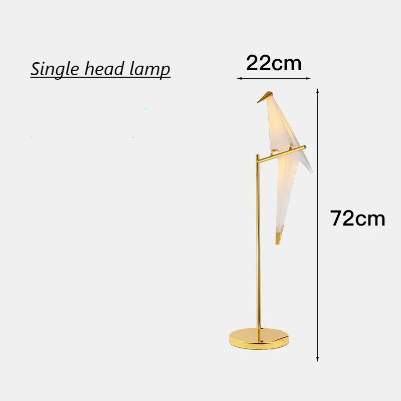 Afralia™ Nordic Bird Floor Lamp: Modern Minimalist Standing LED Light for Living Room Bedroom