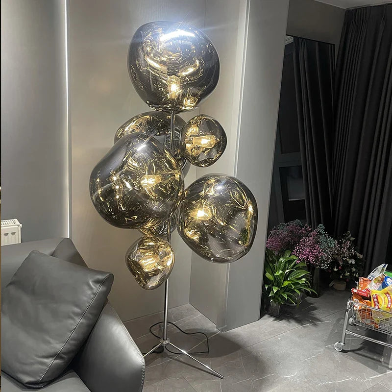 Afralia™ LED Lava Floor Lamp Nordic Minimalist Indoor Lighting Room Bedroom Standing Light