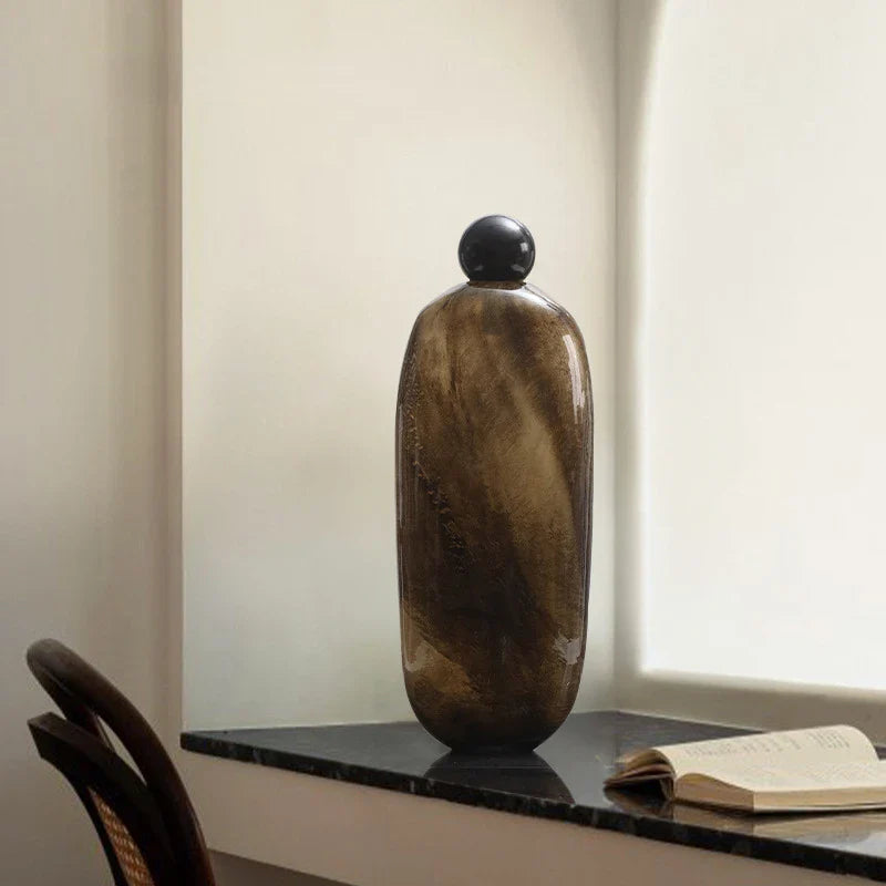 Afralia™ Marbled Glass Vase - Geometric Terrarium Floral Arrangement Decor