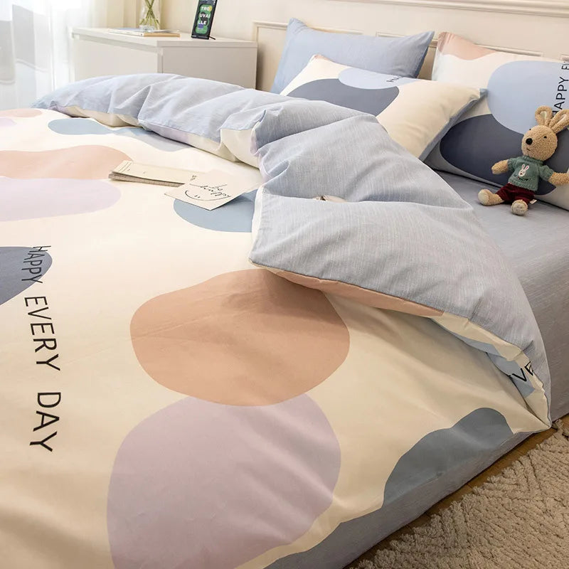 Afralia™ Geometric Print 100% Cotton Bedding Set for All Seasons