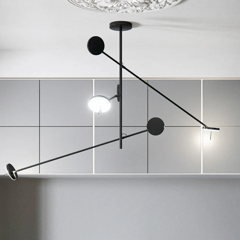 Afralia™ Minimalist Rotatable LED Chandelier: Nordic Design for Bedroom, Dining Room, Kitchen