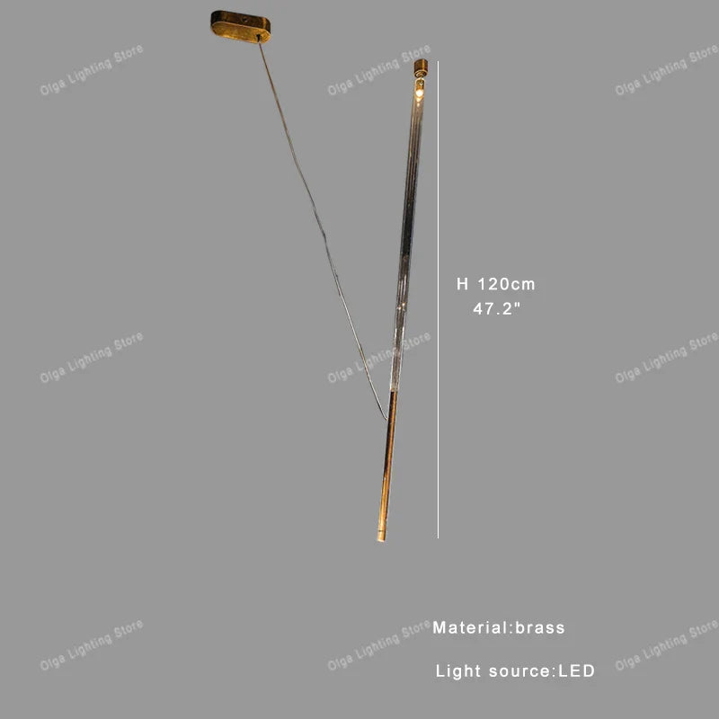 Afralia™ Luxury LED Long Strip Light for Living Room Art Decor