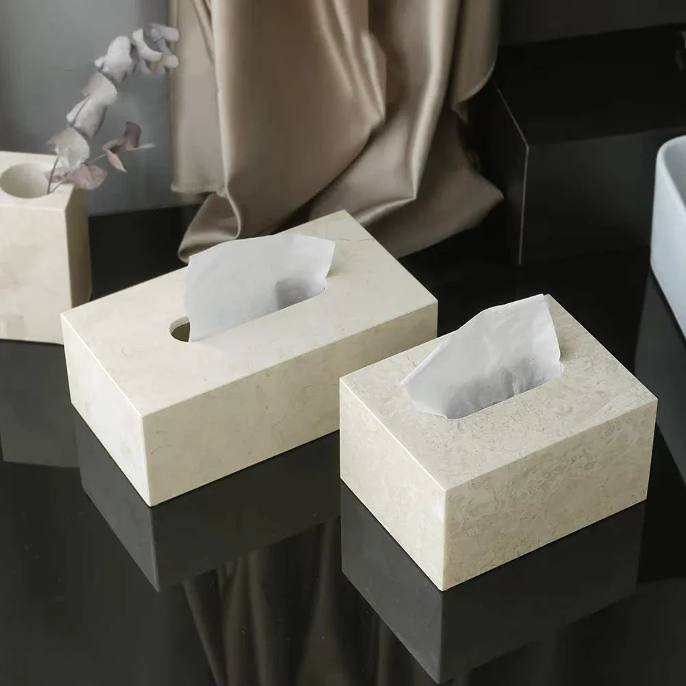 Afralia™ Marble Bathroom Accessories Set
