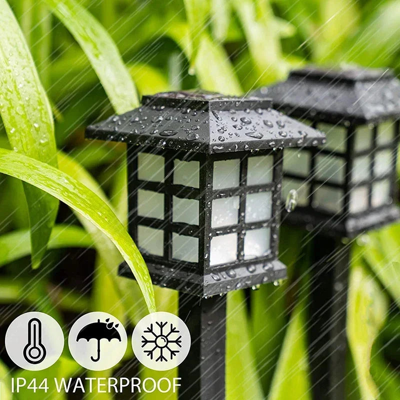 Afralia™ Solar LED Pathway Lights - Outdoor Waterproof Walkway Garden Street Lamps