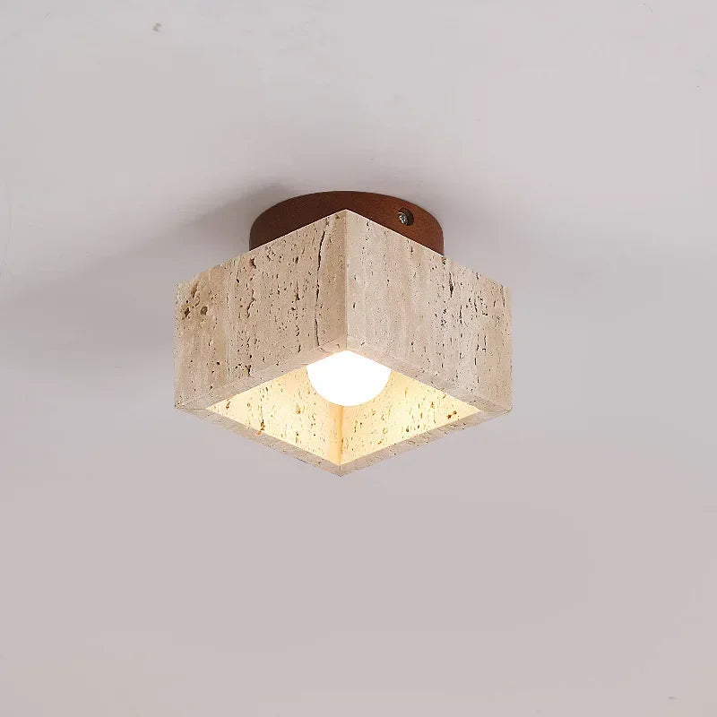 Nordic Marble Ceiling Lamp by Afralia™: Modern LED Techo Lighting for Home Decor