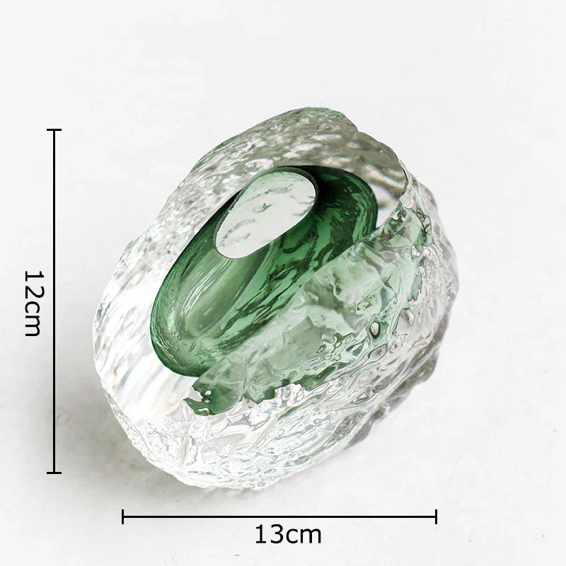 Afralia™ Glass Vase for Flowers | Elegant Wrinkle Design | Room Decor & Floral Arrangement