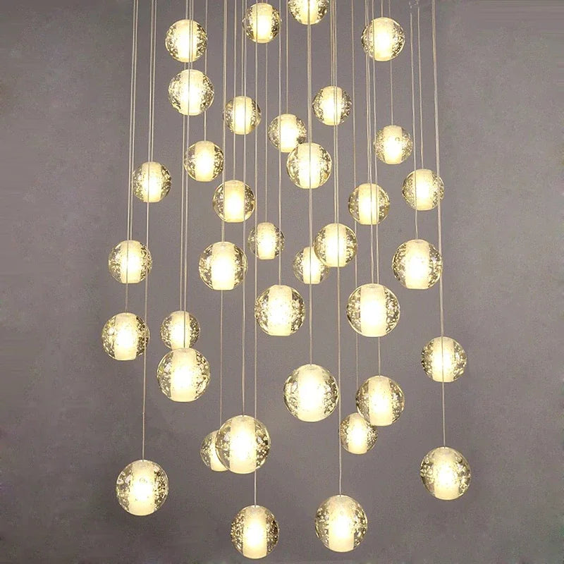 Afralia™ Crystal Pendant Lights for Living Room Hallway Dining Room Chandelier