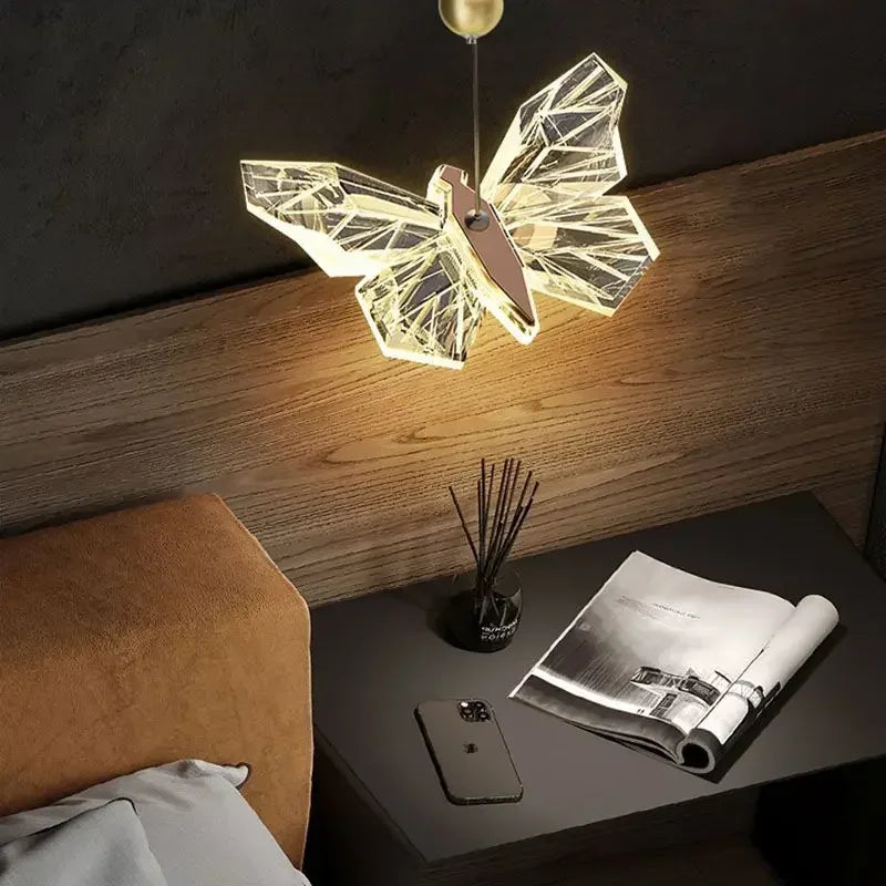 Afralia™ Modern Light Luxury Bedroom Bedside Chandelier
