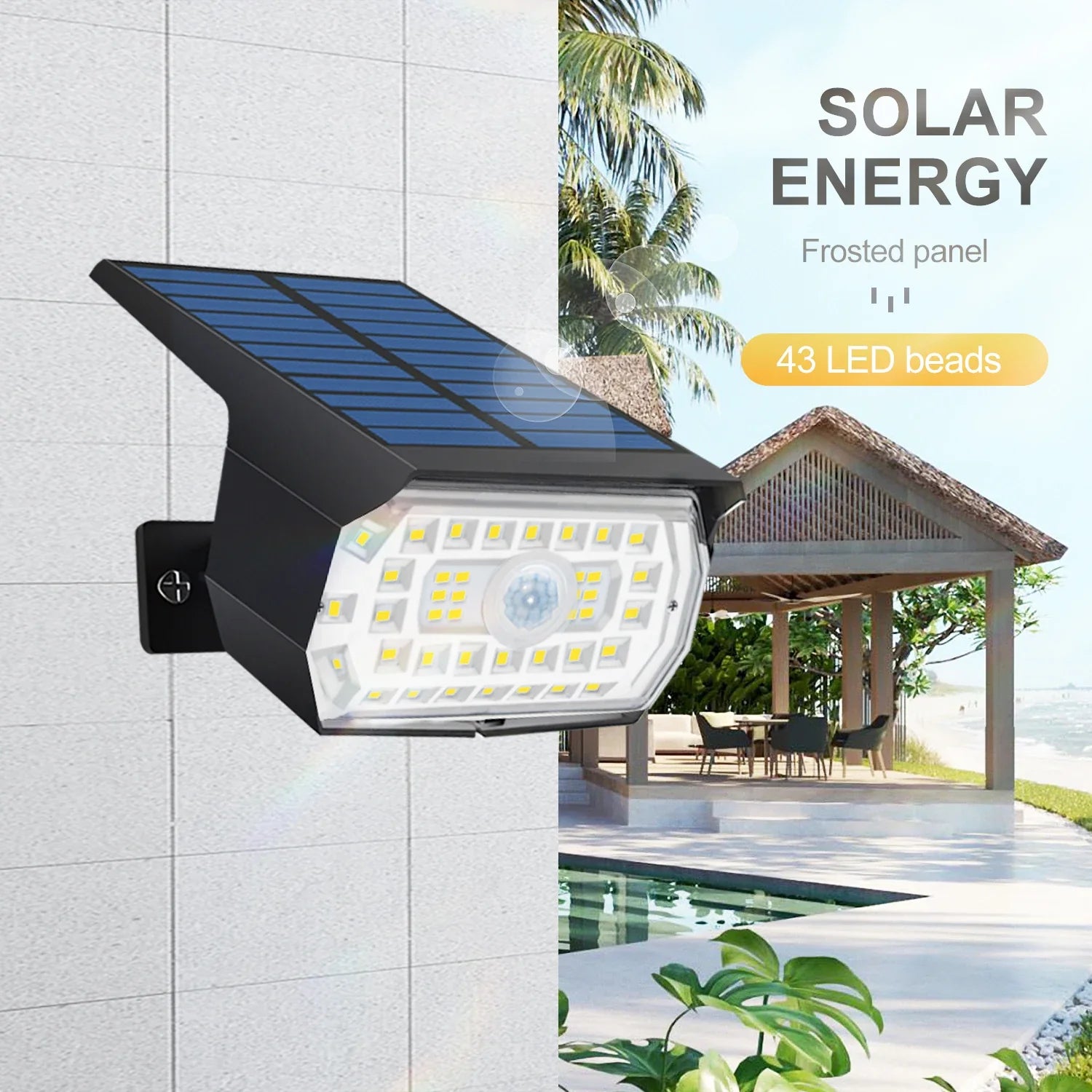Afralia™ Solar Motion Sensor Lights: 3 Modes Waterproof Spotlights for Garden, Pathway & Driveway