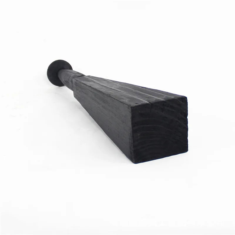 Afralia™ Handmade Carbonized Black Wood Candlestick Art Decor for Home, Hotel, Villa